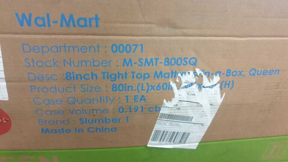 Slumber 1, 8″ Tight Top Mattress-in-a-box, Queen