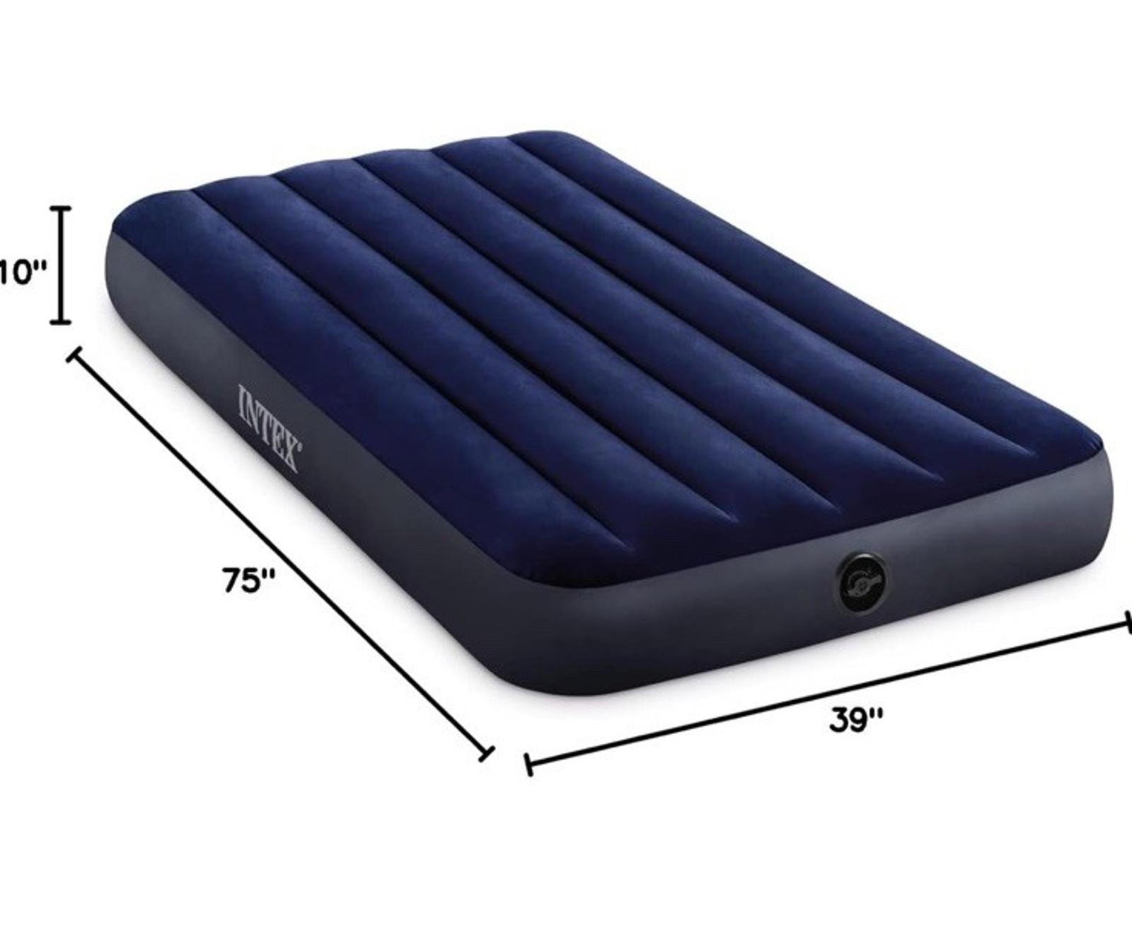 Air Mattress: Fiber-Tech – Twin Size -10in Intex 64757E Dura-Beam