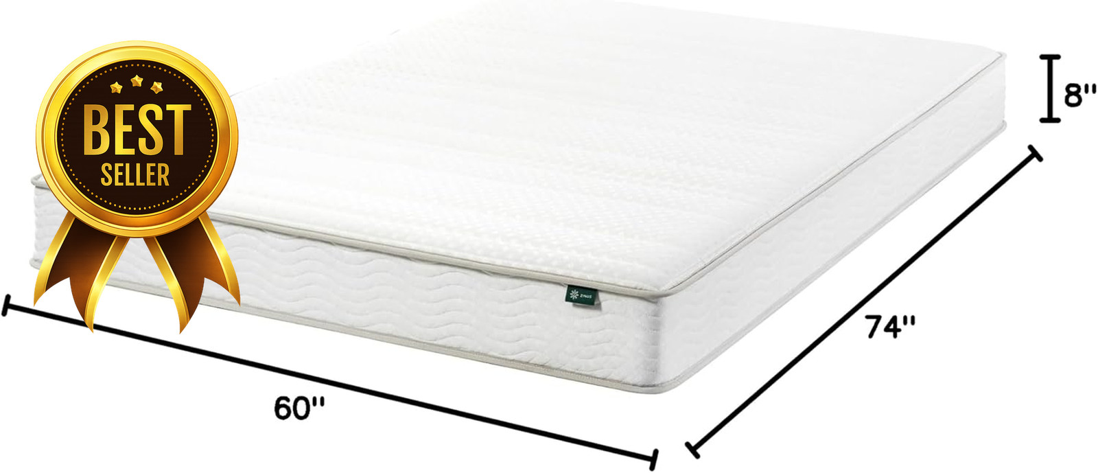 8 Inch Foam and Spring RV Mattress, [New Version], Short Queen for Rvs, Campers