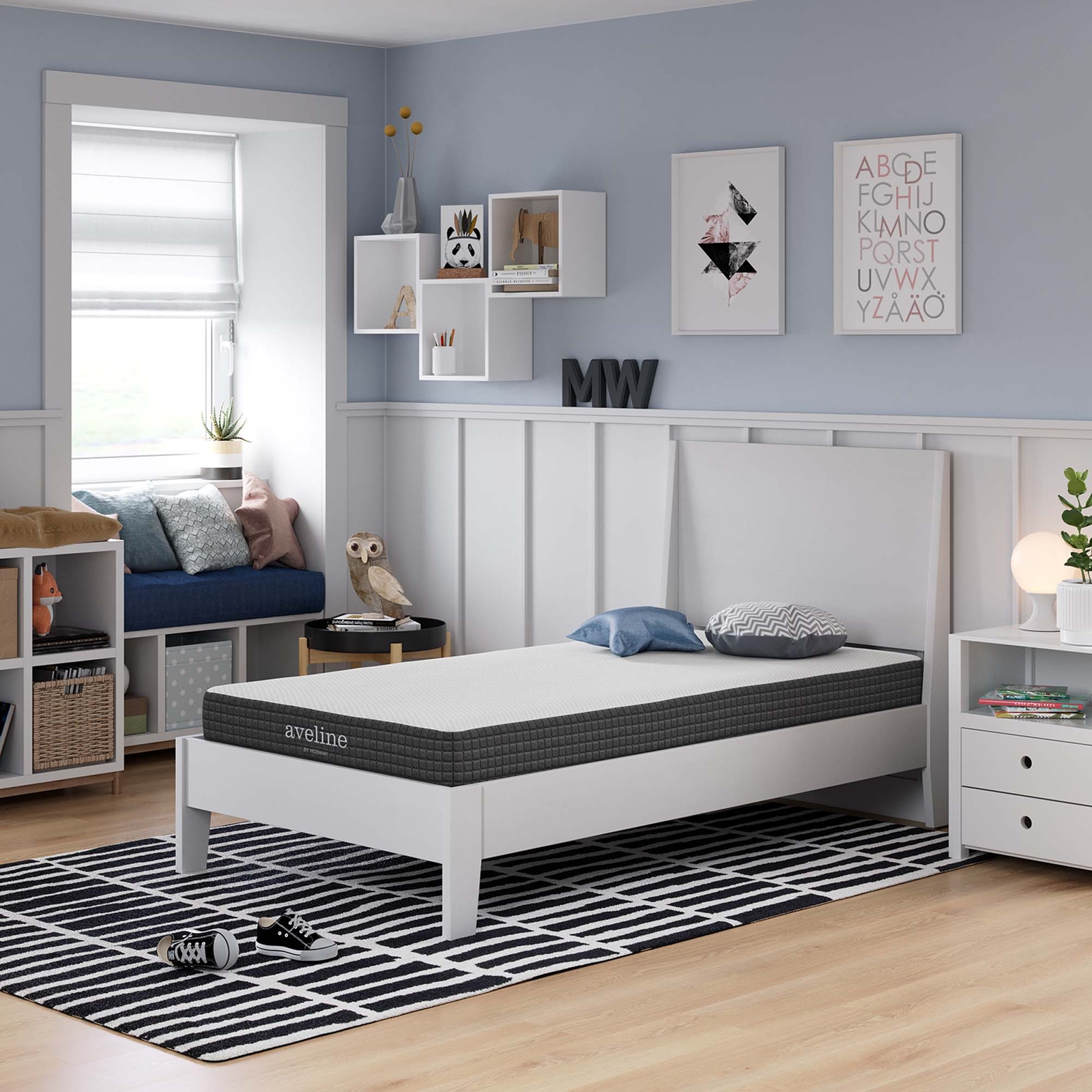 Modway 6” Cooling Gel-Infused Ventilated Memory Foam Narrow Twin Mattress
