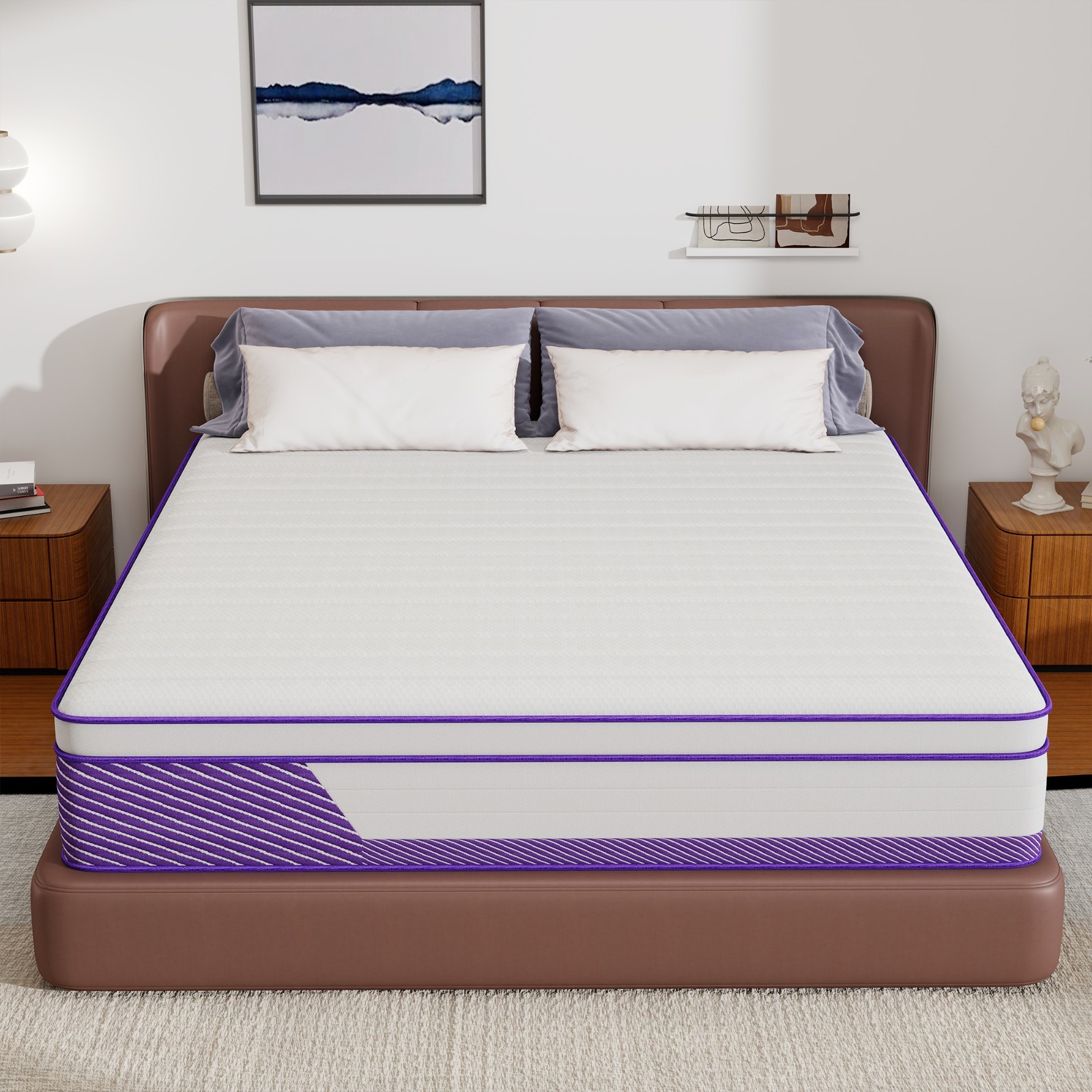 12″ 14″ Mattress Twin Full Queen King Size Hybrid Pocket Spring Memory Foam Bed