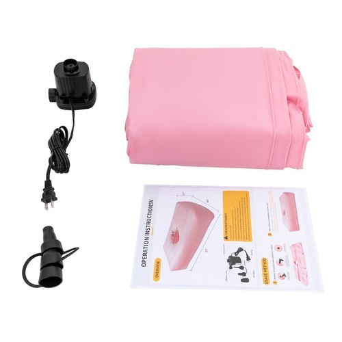 Foldable Inflatable Mattress w/ Reusable Electric Air Pump Post Surgery Recovery