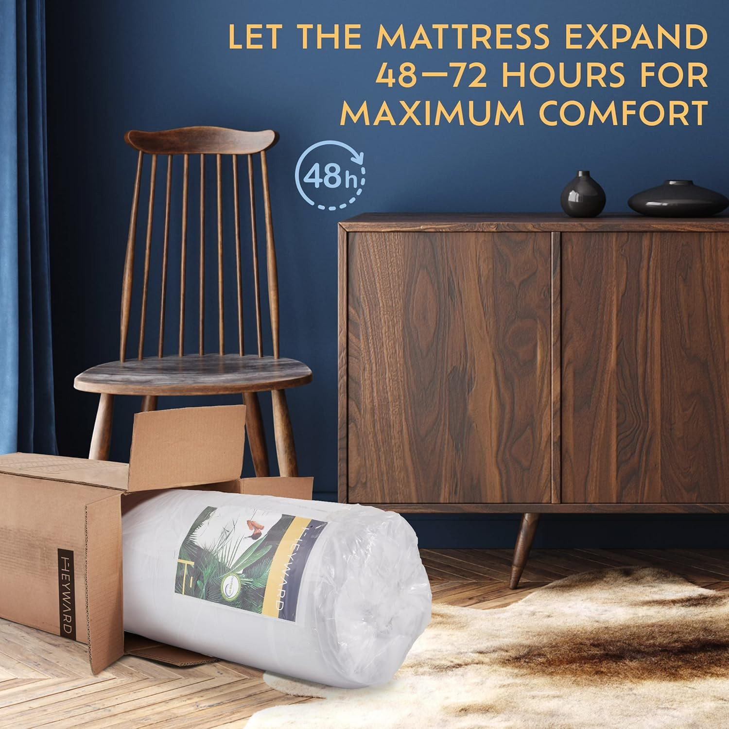 Portable Twin XL Trifold Sofa Mattress – CertiPUR Foam, Washable Velvet, Non-Sli