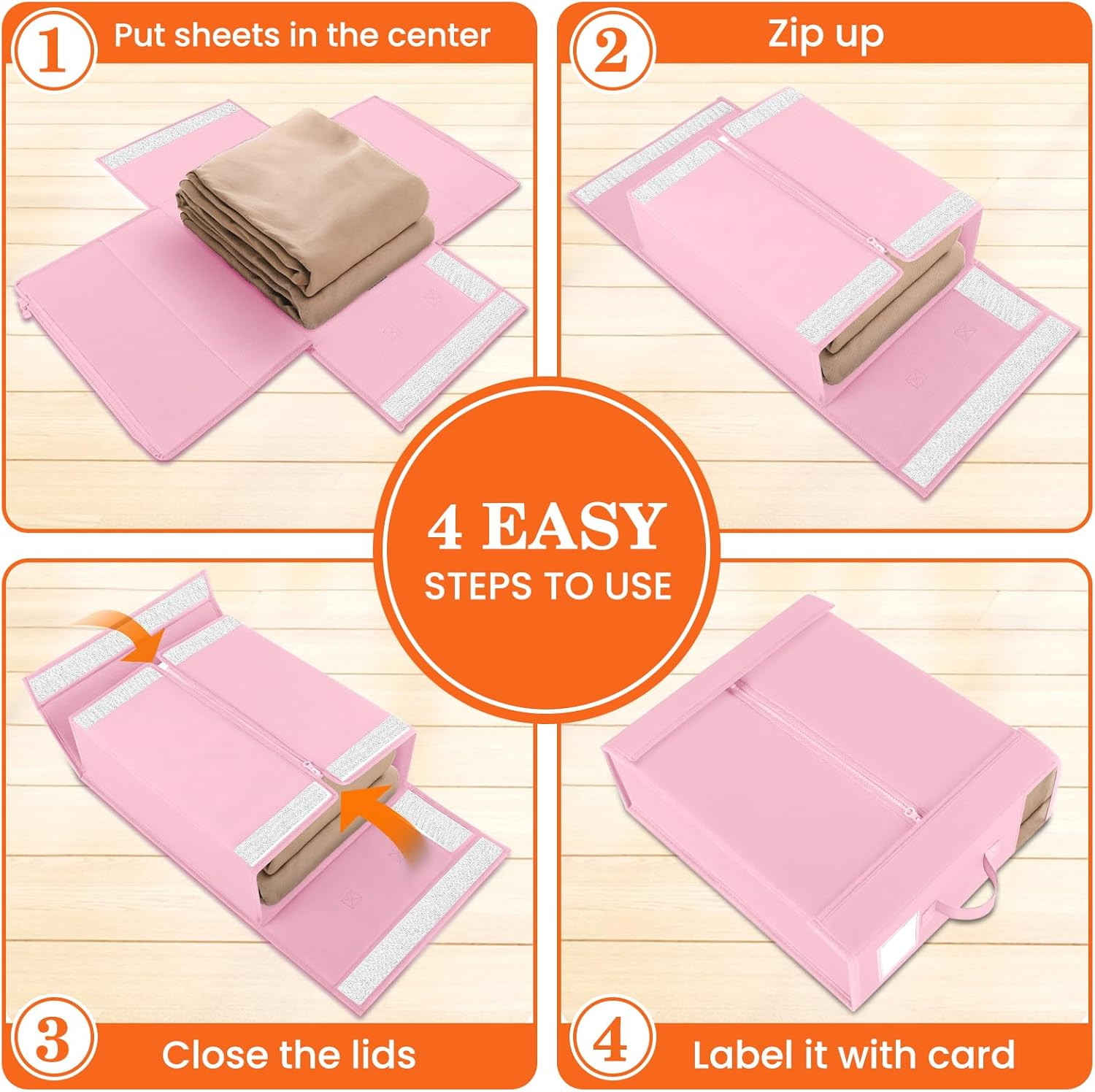 Sheet Organizers and Storage,Closet Bed Sheet Organizer under Bed Storage and Or