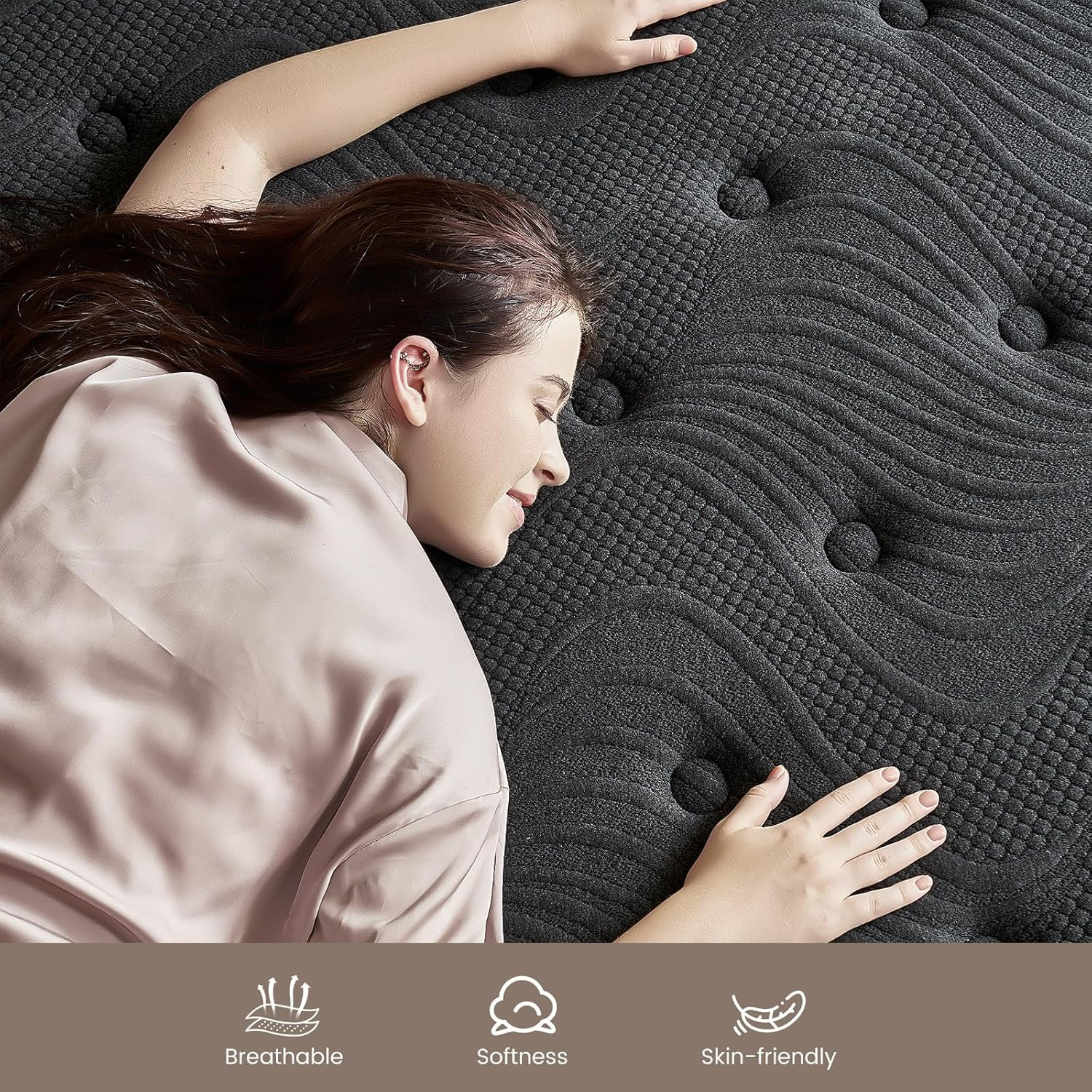 12″ Hybrid Full Mattress with Gel Foam & Pocket Springs for Comfort & Support