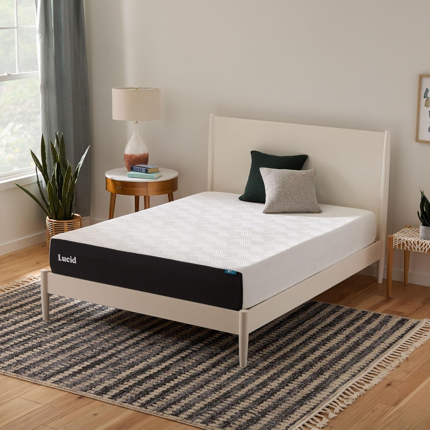 Queen 10″ Memory Foam Mattress – Cooling Gel & Bamboo Charcoal – Bed in a Box