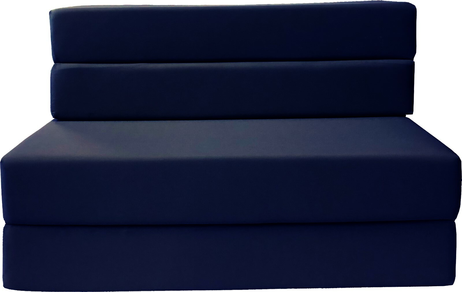 Full Folding Foam Mattresses, Lounger Sofa Couches Chairs, Beds 6x54x75 Navy