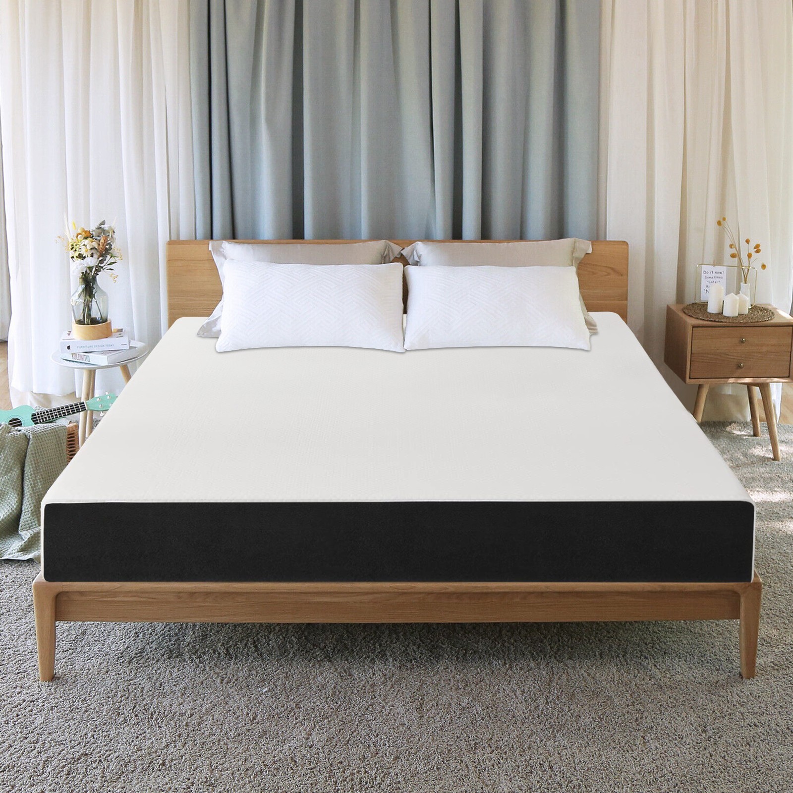 5″ 6″ Memory Foam Mattress Medium Firm Support Mattress in a Box,Fiberglass Free