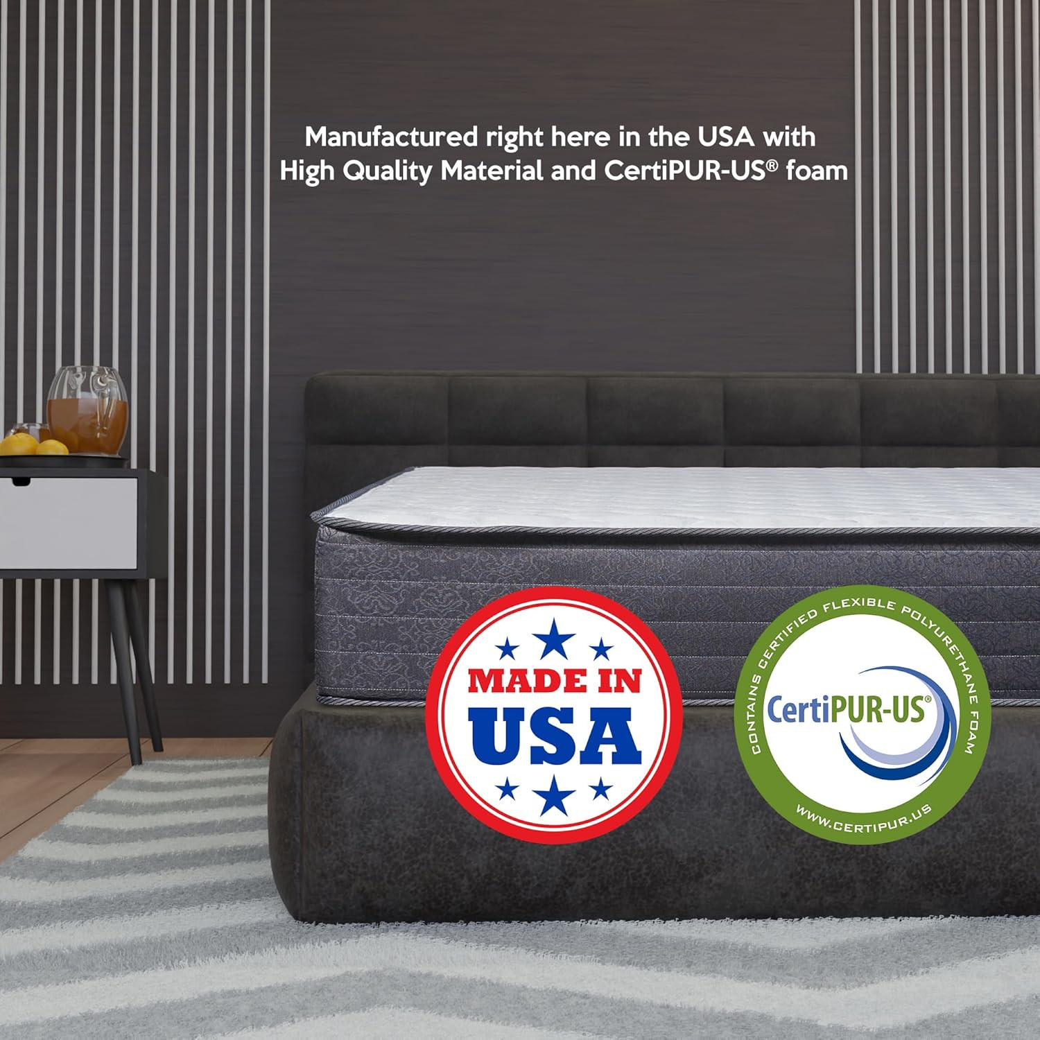 9-Inch Medium Firm Hybrid Mattress with Pocket Coils & Memory Foam, Bed in Box