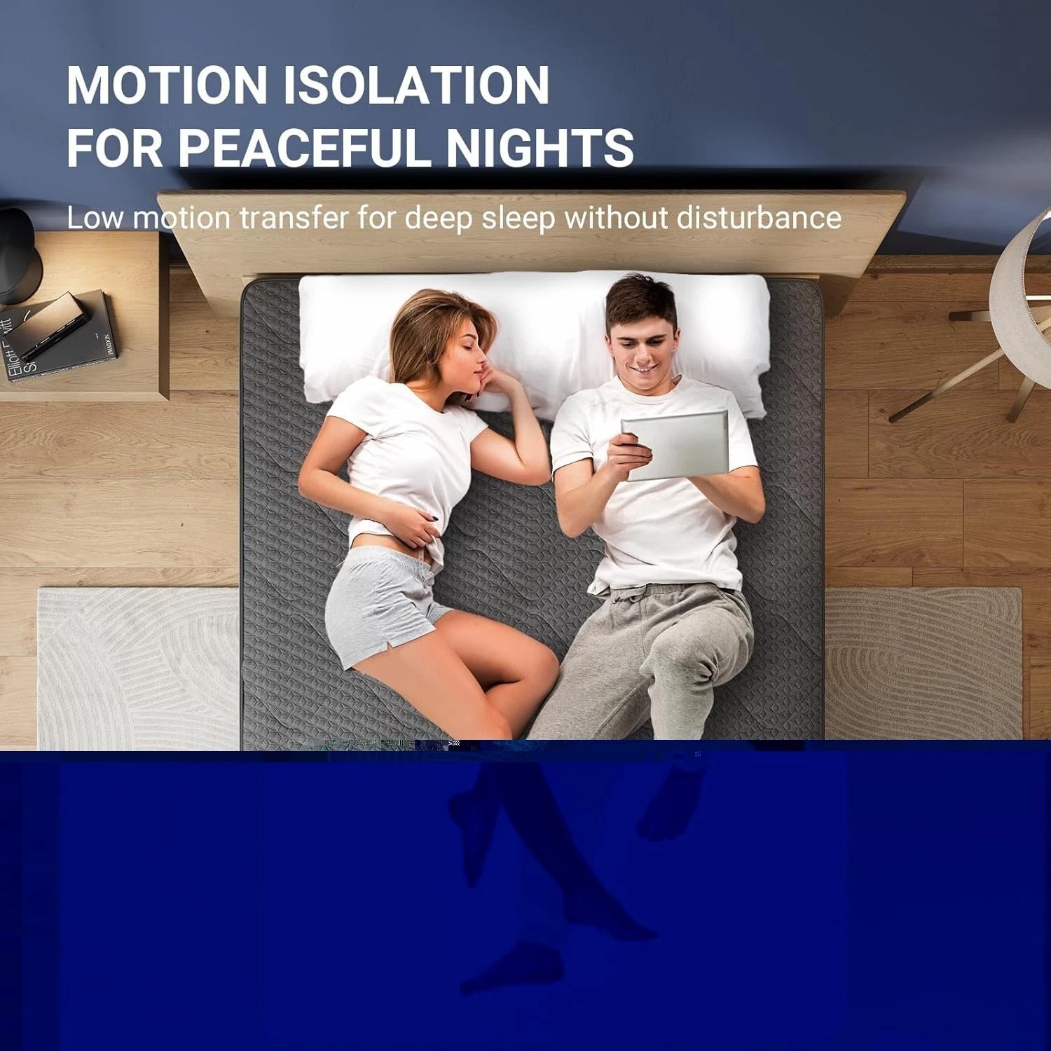 Breathable Twin Mattress 10″ Medium Firm Gel Foam Low Motion Transfer