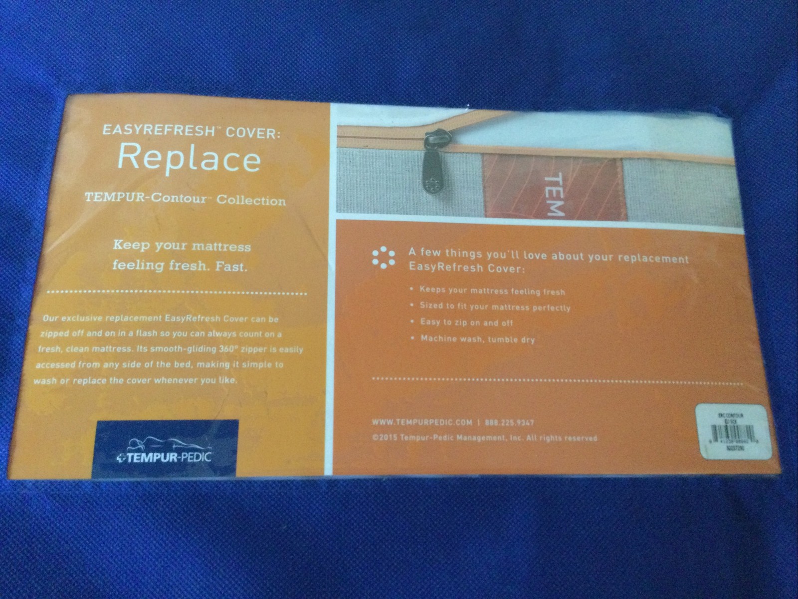 Tempur-Pedic Easy Refresh Replacement Cover Panel Contour ELITE CK Split New