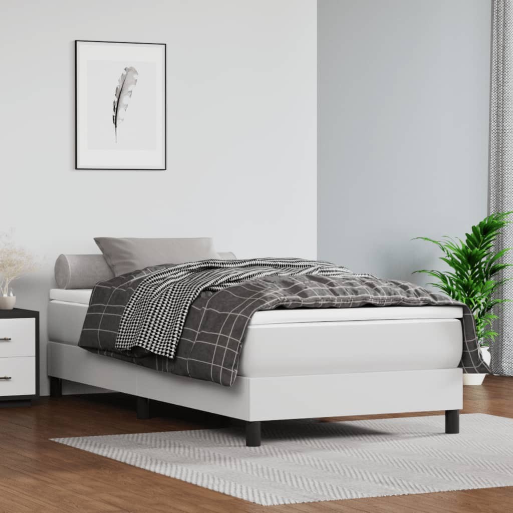 Bed Frame Upholstered Mattress Foundation Bedroom Furniture Faux Leather vidaXL