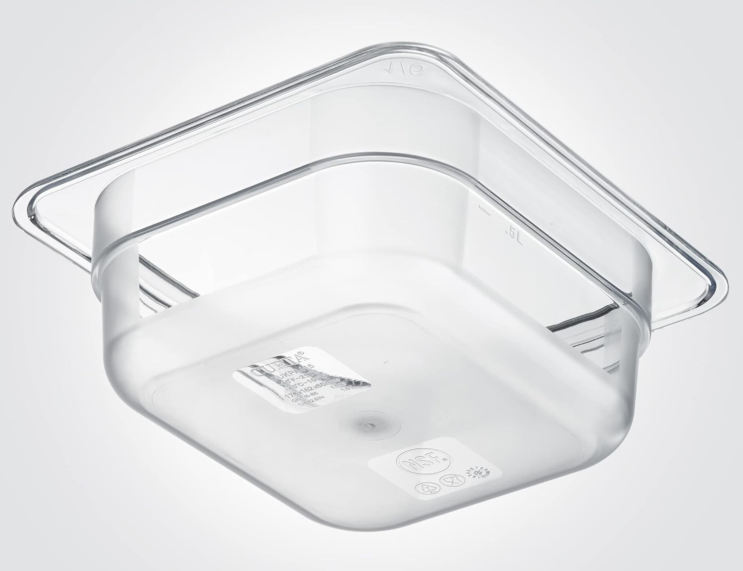 6-Pack 1/6 Size 2.5″ Deep NSF Polycarbonate Food Pans | Dishwasher & Freezer Saf