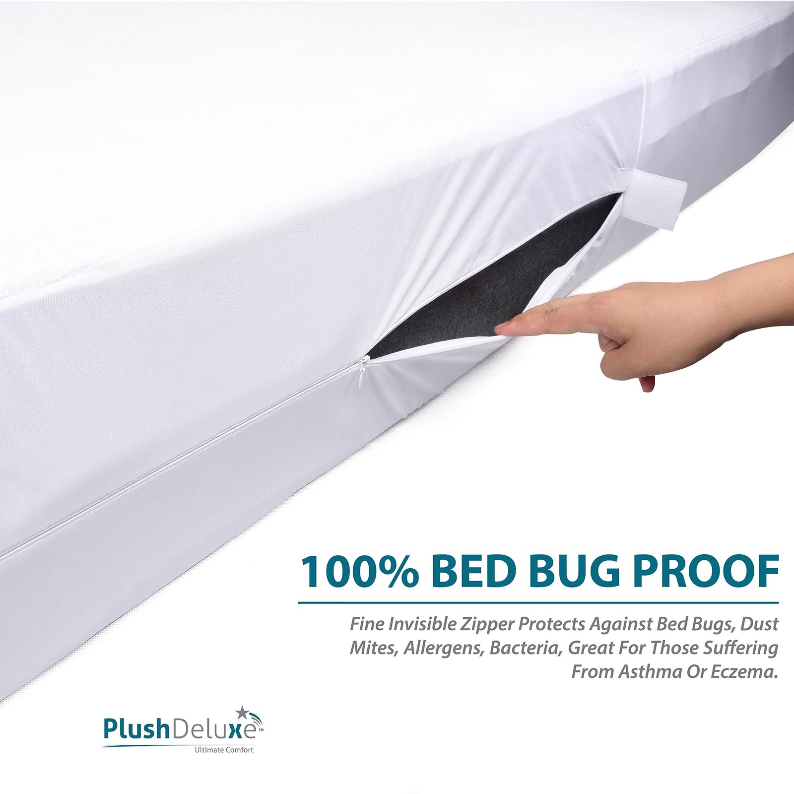 Twin-XL 39X80 Size Mattress Encasement – Zippered Waterproof Bedbug Proof Coll