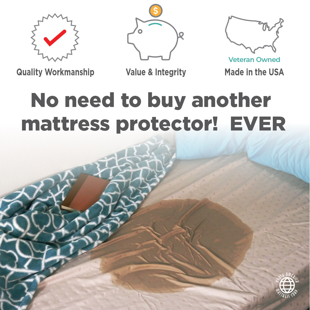 “FULL” BED-WETTING MATTRESS 75″ x 54″ x 5″