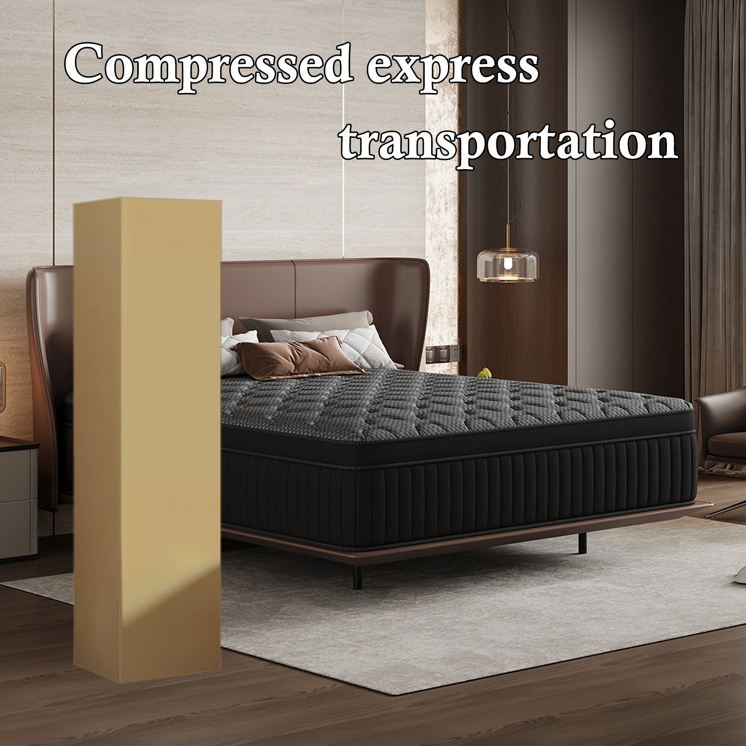Full Hybrid Mattress in a Box 10/ 12/14 Inch Cooling Gel Memory Foam Medium Firm