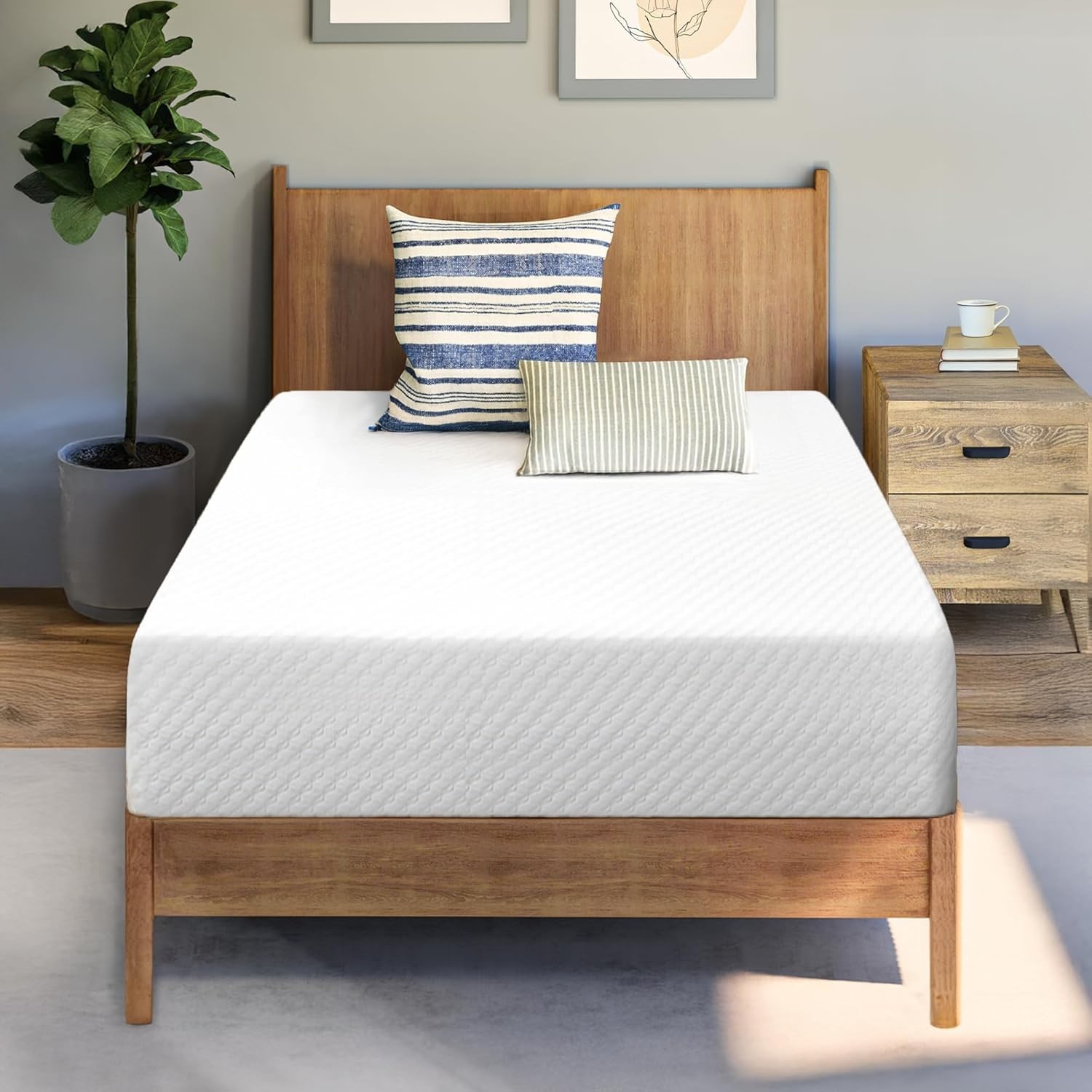 Eco-Friendly Twin Cooling Mattress – 12 Inch Memory Foam with Pressure Relief