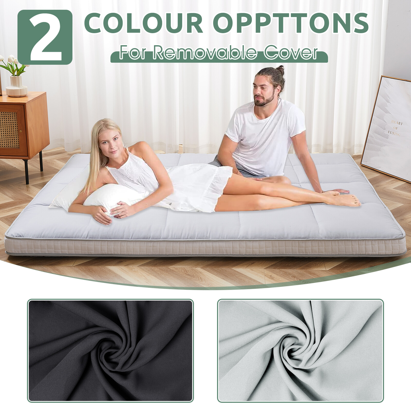 SLSY Futon Mattress for Floor Thick Japanese Floor Mattress Padded TwinFull Size