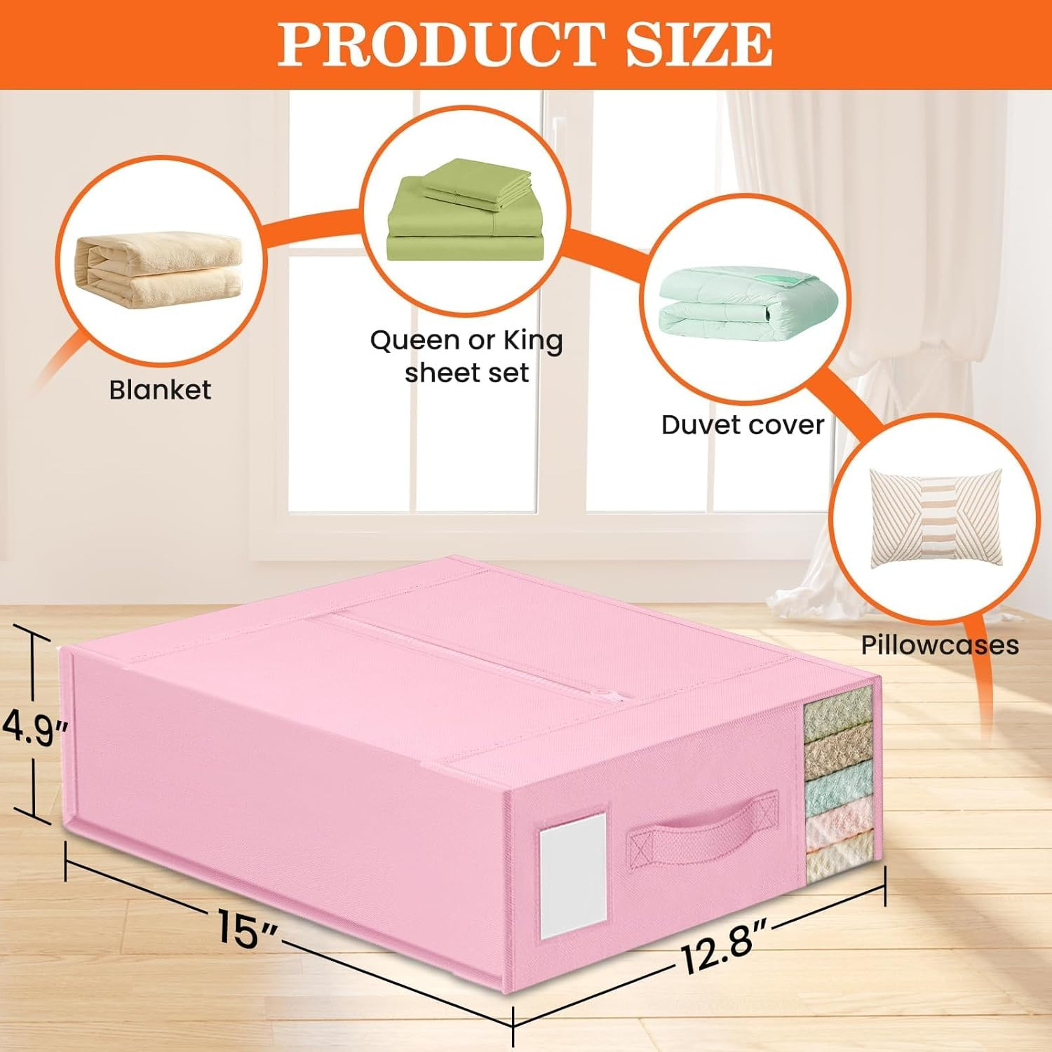 Sheet Organizers and Storage,Closet Bed Sheet Organizer under Bed Storage and Or