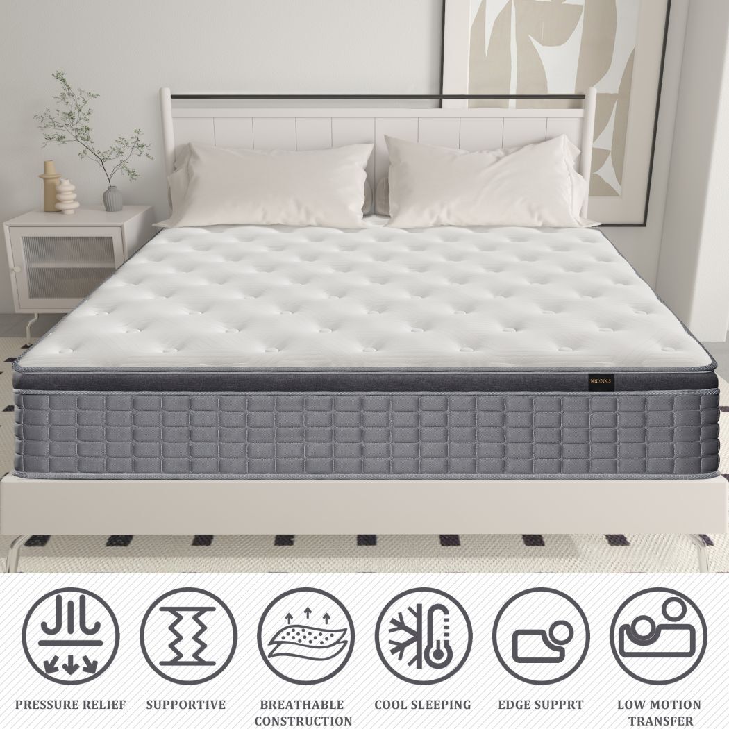 14″12″ Mattress in A Box Gel Memory Foam Hybrid Spring,Twin Full Queen King Size