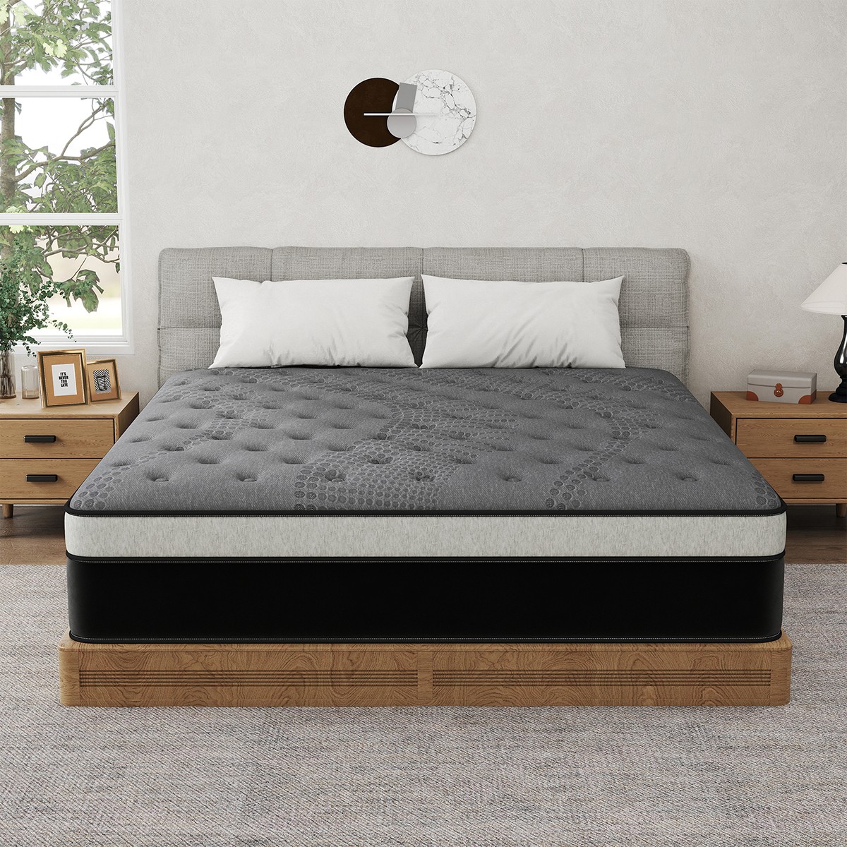 12/14 Inch Twin Full Queen King Mattress in a Box Gel Memory Foam Pocket Spring