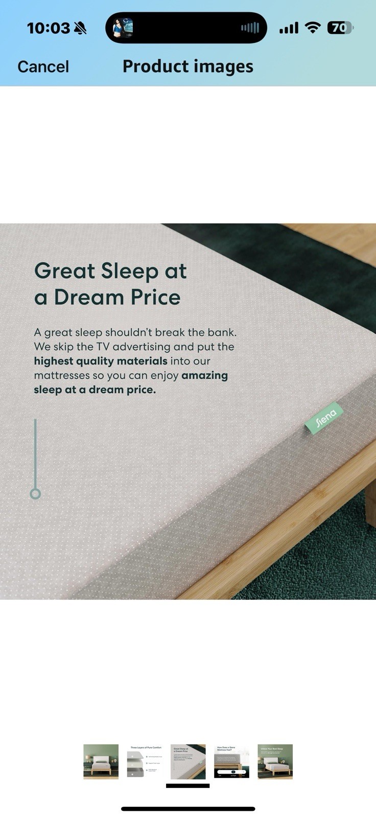 Siena 6″ Full Foam Mattress – Medium Firm – 180 Night Trial – Premium