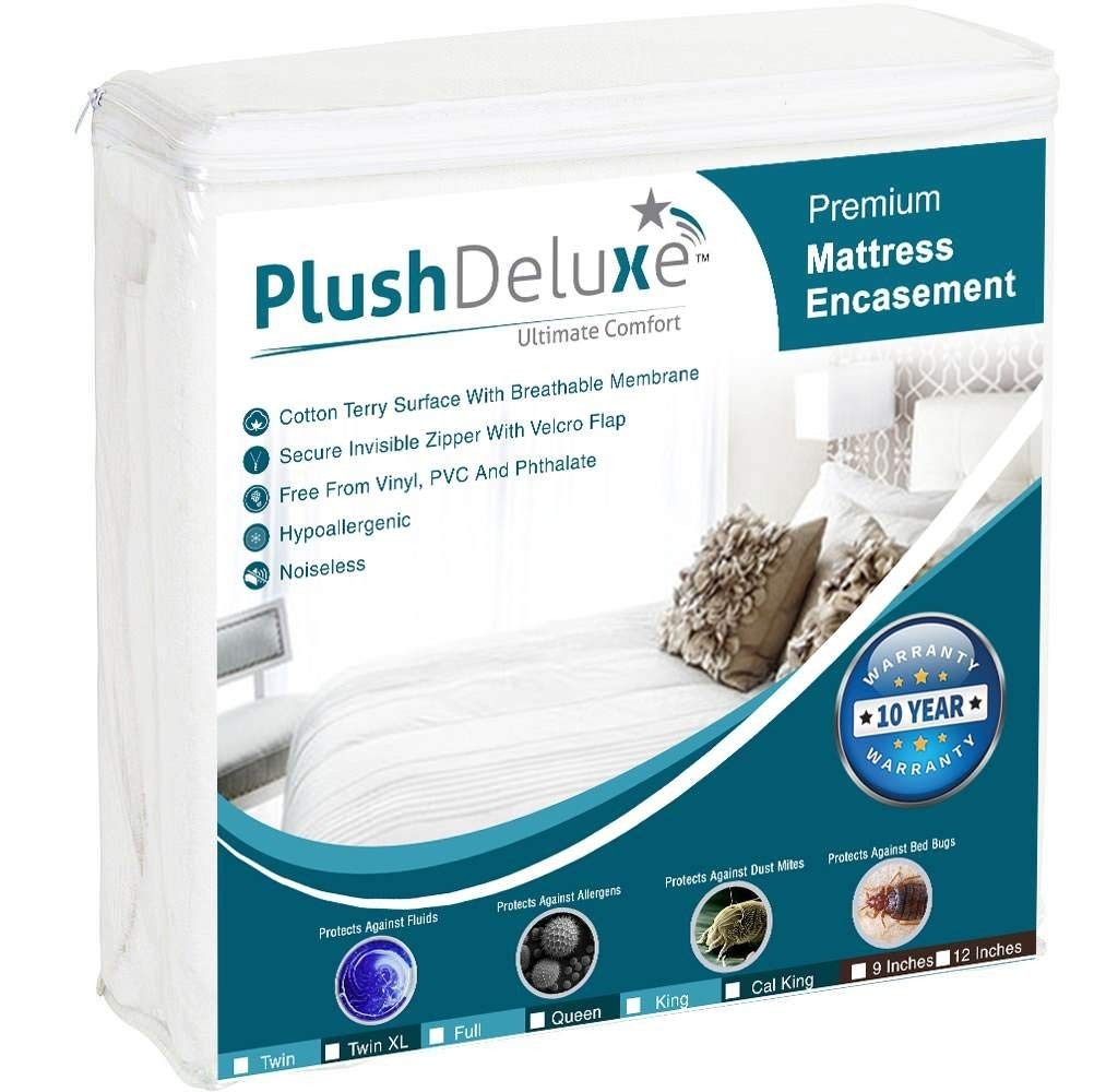Twin-XL 39X80 Size Mattress Encasement – Zippered Waterproof Bedbug Proof Coll