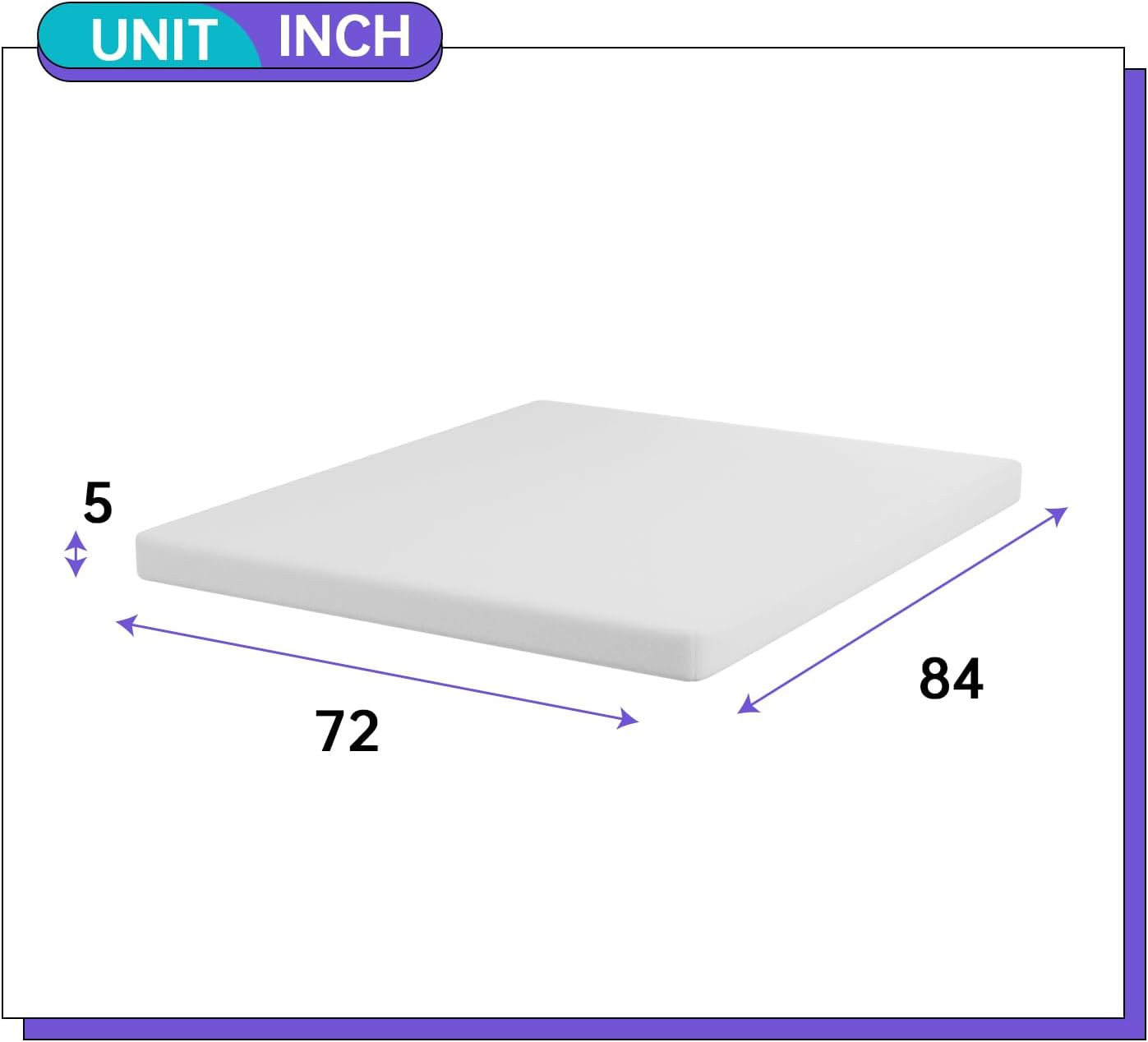 CALIFORNIA KING Cooling Gel Memory Foam Bed Mattress NO BACK PAIN Cal ON SALE 5″