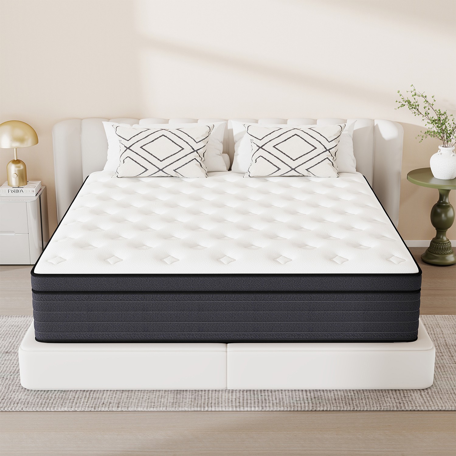 8″10″12″14″ Twin Full Queen King Mattress in a Box Hybrid Spring Gel Memory Foam