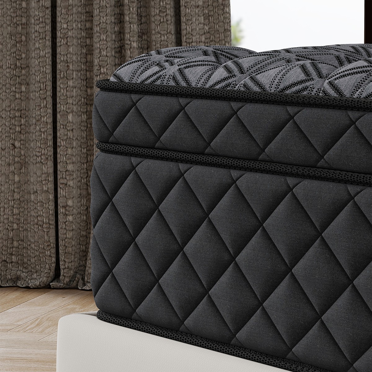 12″ 14″ Gel Memory Foam Pocket Spring Mattress In A Box Twin Full Queen King