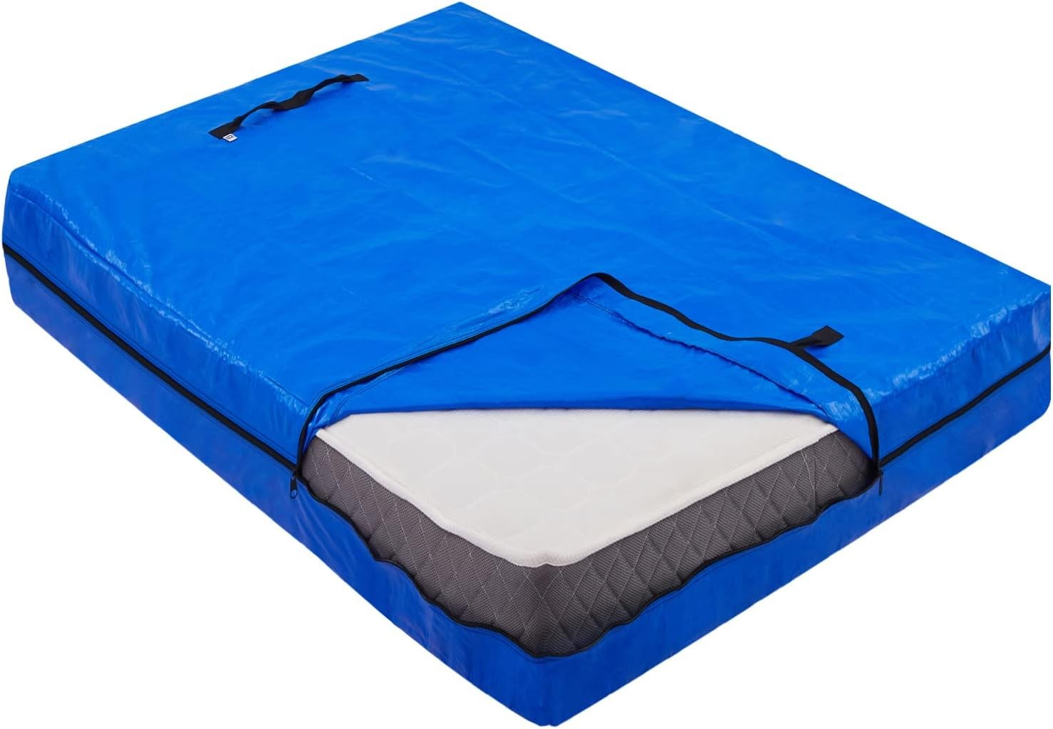 AlexHome Mattress Bag for Cali King：86"x75"x15", Blue