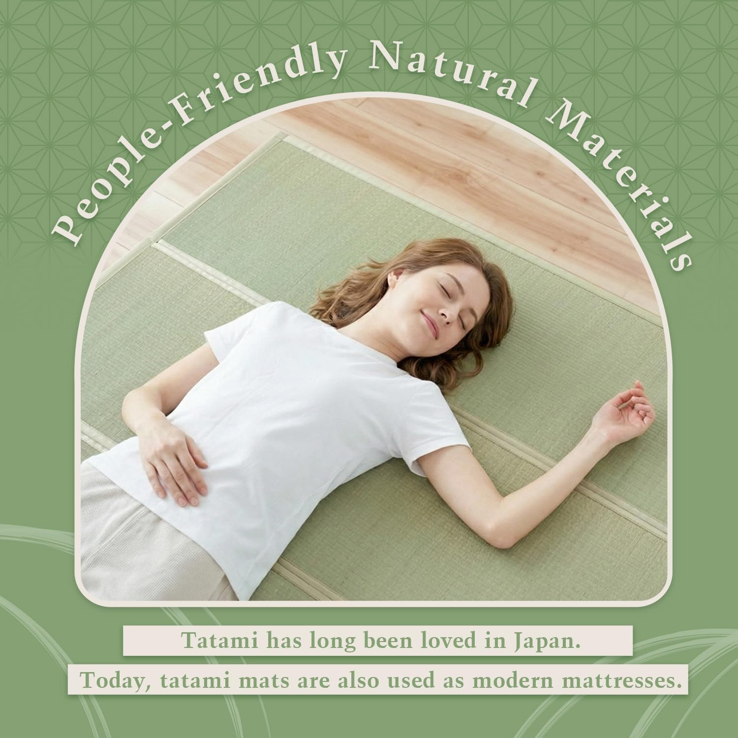 Foldable Japanese Tatami Mat – Igusa Rush Grass Futon for Yoga & Meditation