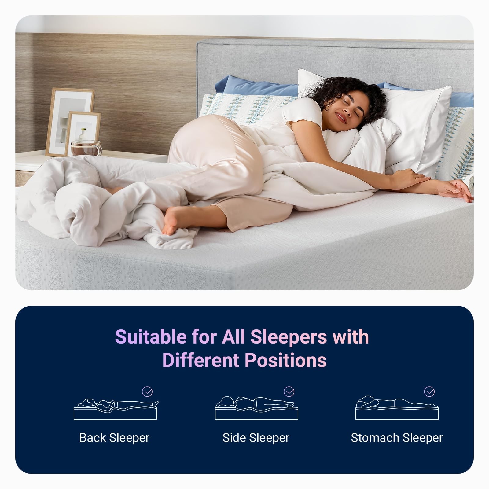 Full Size Mattress, 12 Inch Full Mattresses with Gel Memory Foam for Cool Nig…