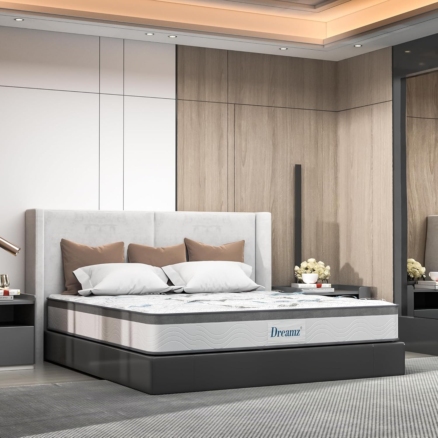 Spring Mattress Knitted Fabric, Hypo-Allergenic Materials, Pocket Spring System,