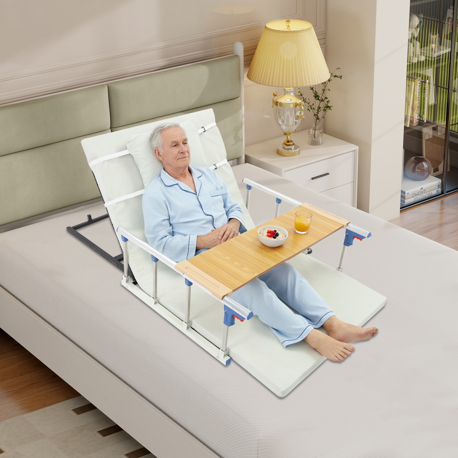 Electric Bed Lifting Backrest Steel/iron Flexible Support With Cervical Pillow