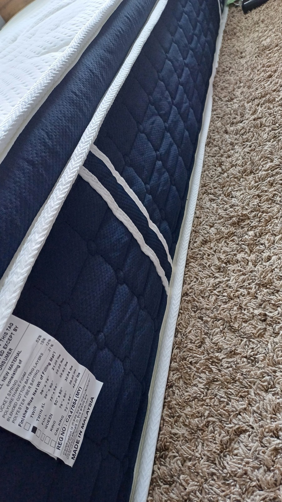 Coolvie 12″ Twin Hybrid XL Twin Foam Mattress in a Box Bed Medium Firm Feed NEW