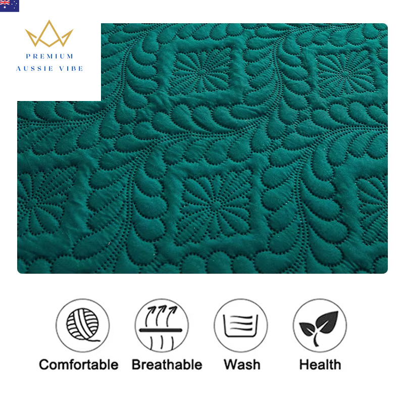 Waterproof Quilted Mattress Protector Breathable Mattress Cover Anti-Mite Anti-B
