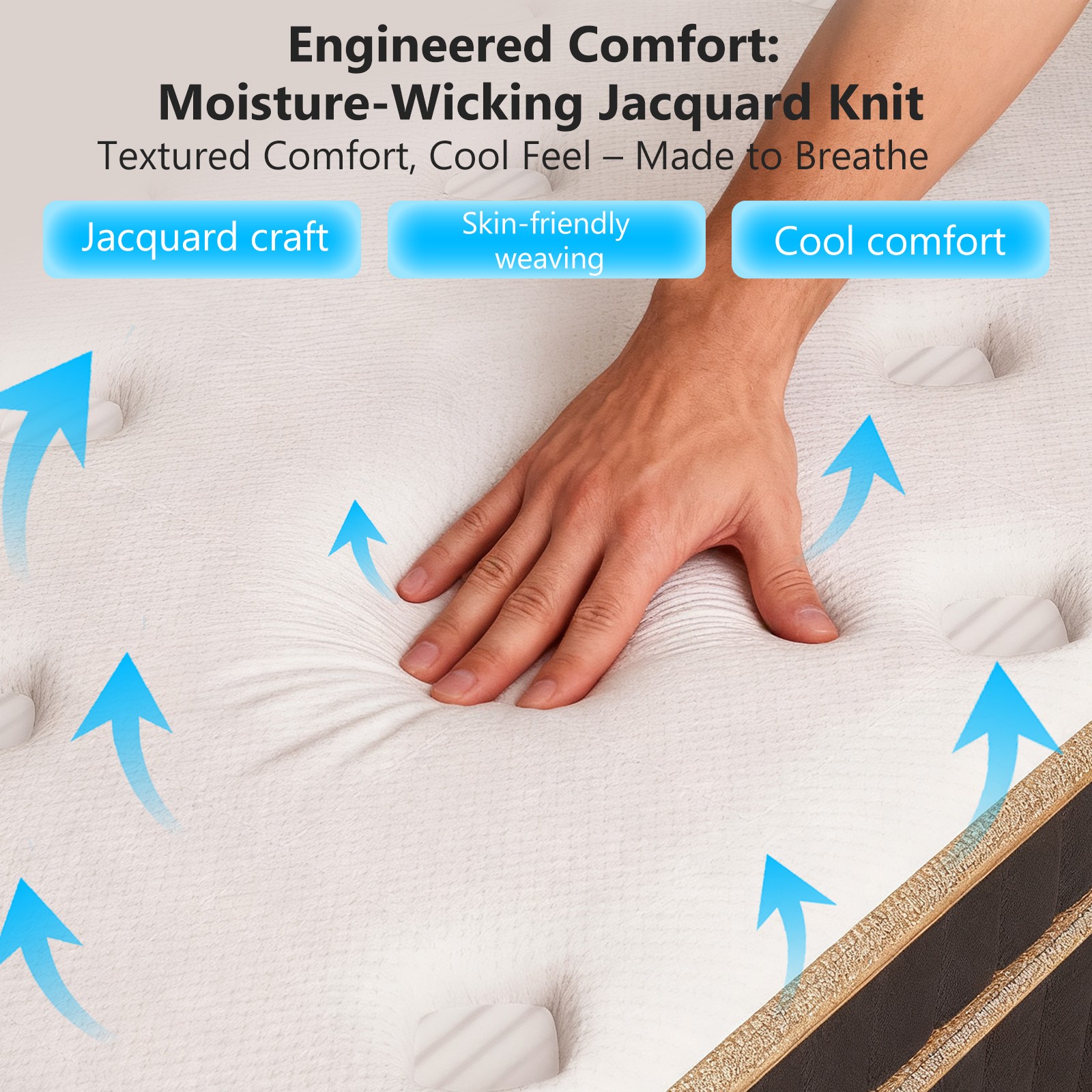 10 Inch 12 Inch Twin Full Queen King Size Mattress Hybrid Foam Spring – In a Box