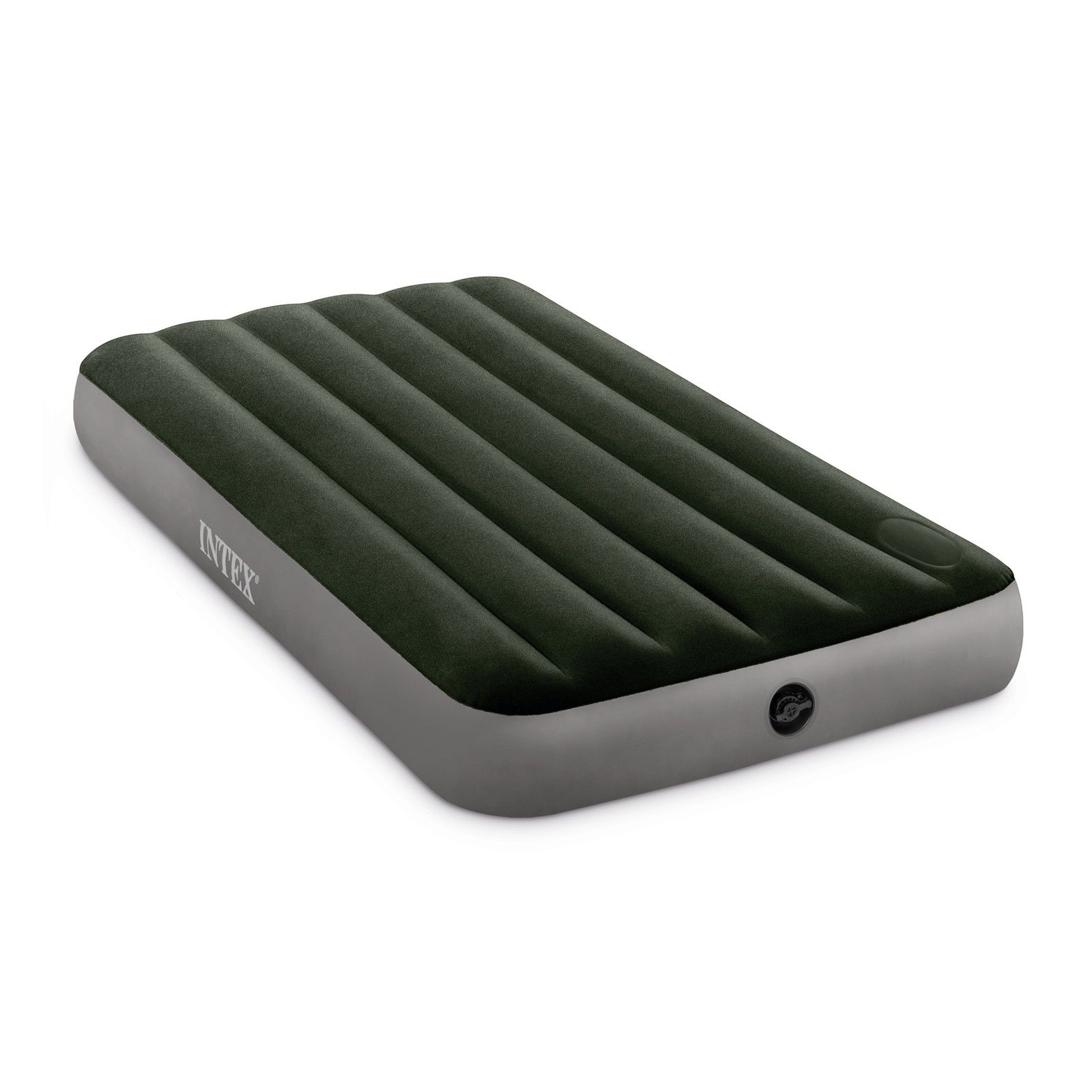 Intex Dura-Beam Standard Downy Airbed w/ Built-In Foot Pump, Twin Size (2 Pack)