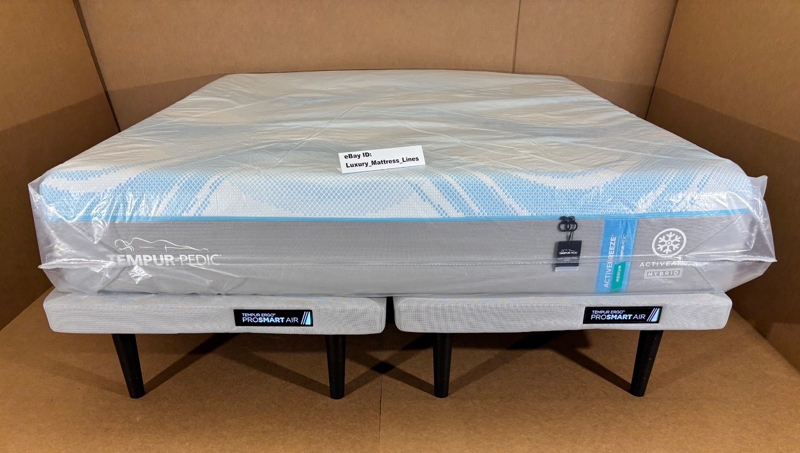 Tempurpedic ActiveBreeze King Mattress W/Pro Smart Air Adjustable Base NEW!