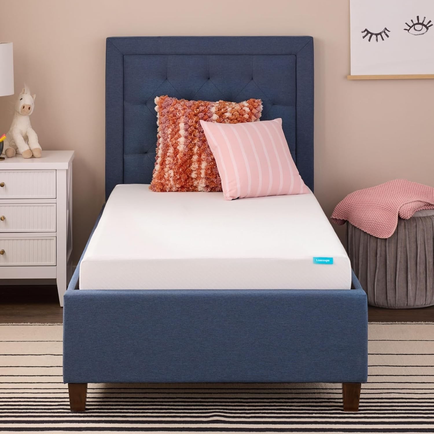 5 Inch Gel Infused Memory Foam Mattress Twin Size Firm Low Profile Bed Mattress