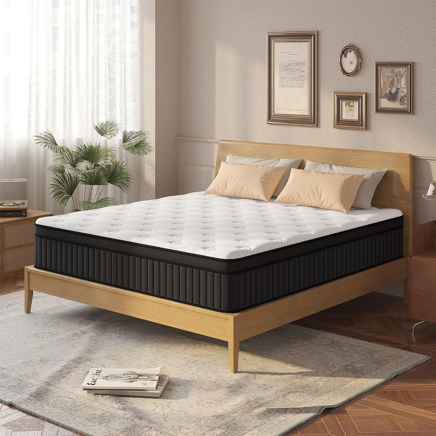 Queen Mattress, 12 Inch Queen Hybrid Mattress in a Box, Upgrade Individually …