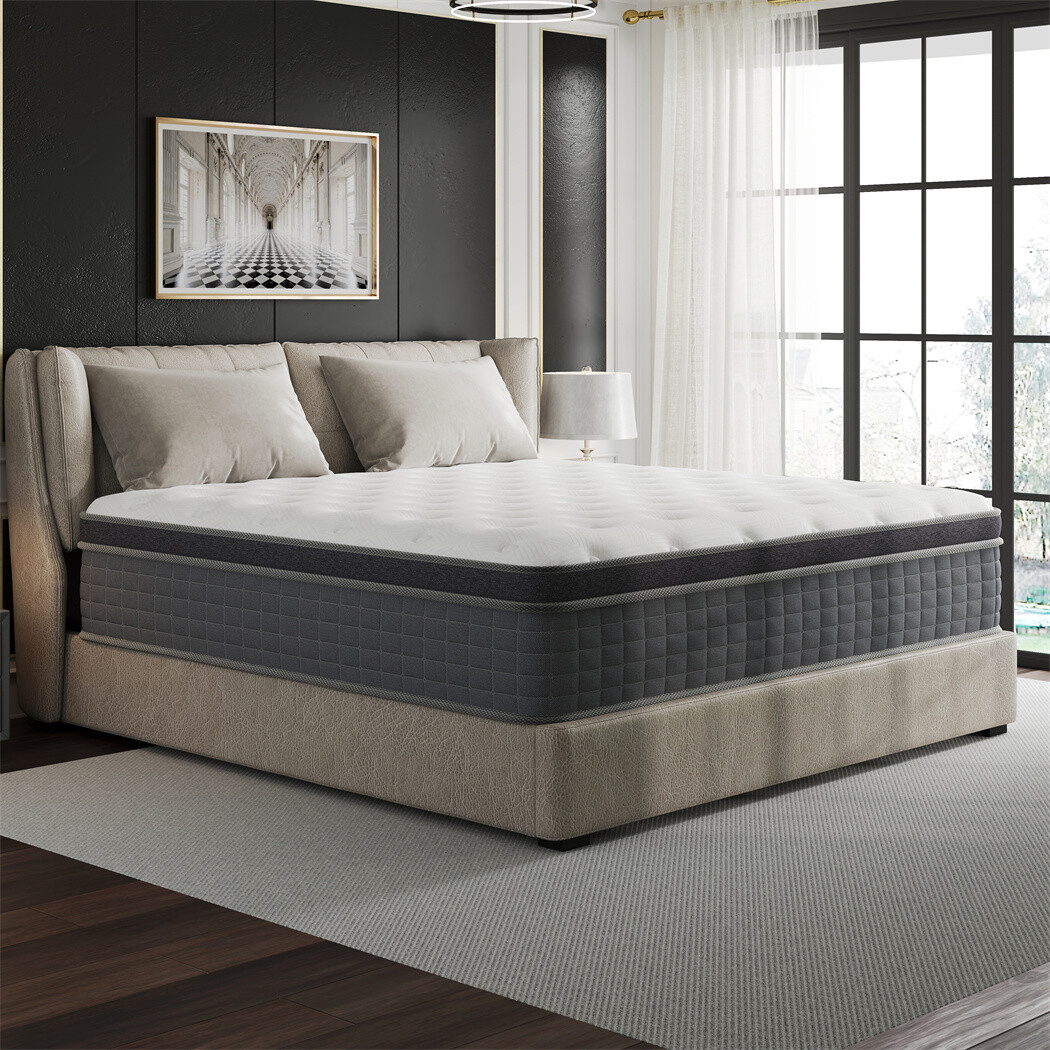 12″ 14″ Mattress Pocket Spring Hybrid Bed Memory Foam Twin Full Queen King Size