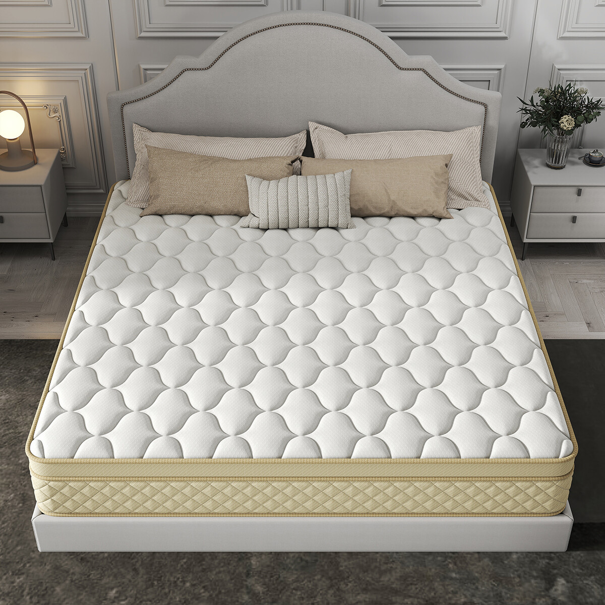 12″14″ Hybrid Mattress In A Box Gel Memory Foam Spring Twin Full Queen King Size
