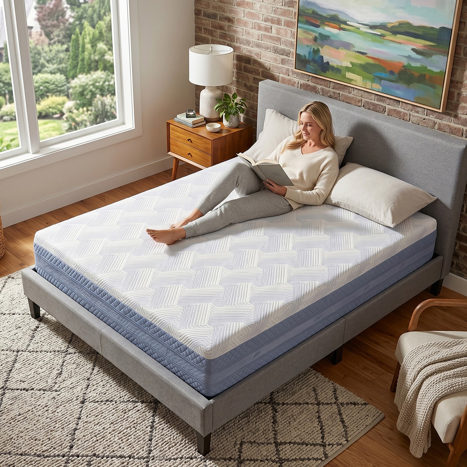Queen Mattress 12inch, Pressure Relief & Motion Isolation, CertiPUR US Certified