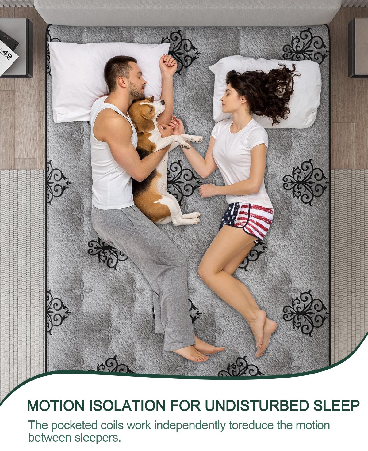 9″12″14″ Twin Full Queen King Size Mattress in a Box Hybrid Spring Memory Foam