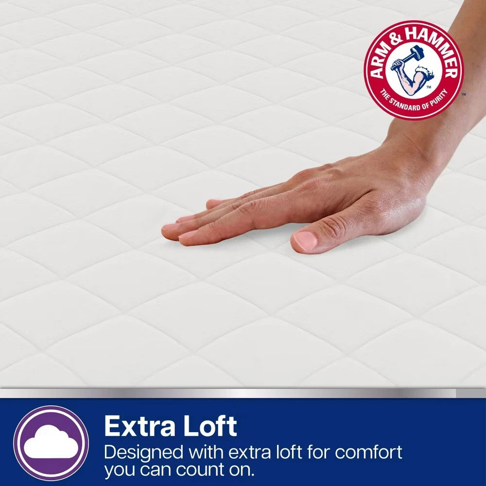 Arm & Hammer Queen Supreme Loft Mattress Pad *NEW* Fitted Style Up to 18 Inches