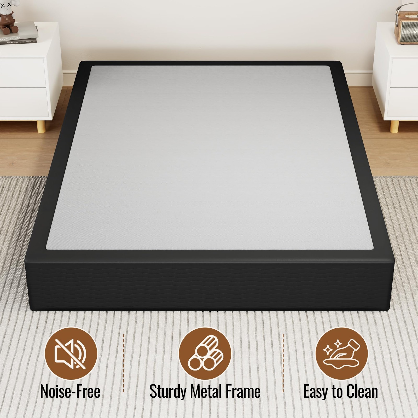 10 Inch 2500lb Heavy Duty Metal Mattress Foundation Mashomdec Queen Size Spring
