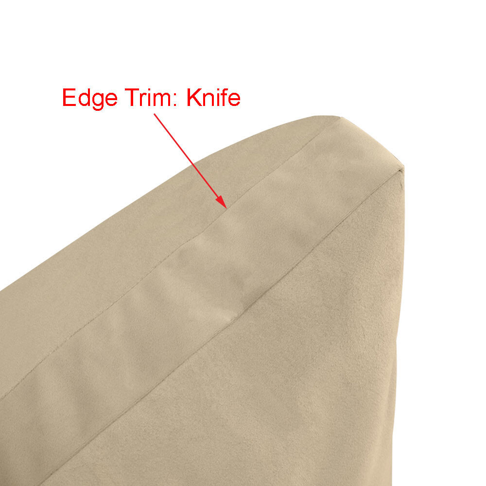 Knife Edge 8″ Twin-XL 80x39x8 Velvet Indoor Daybed Mattress |COVER ONLY|-AD304