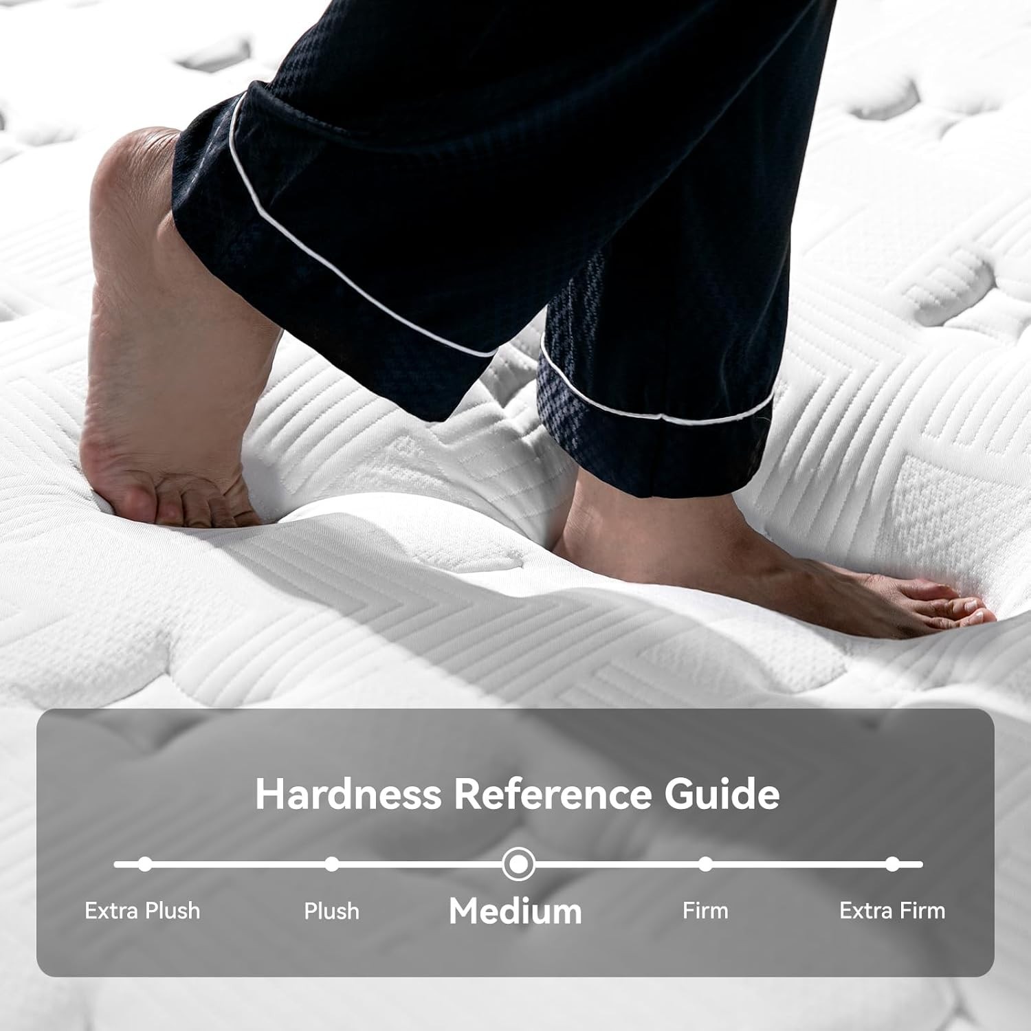 King Size Mattress (High-End Upgraded) Hotel-Level Luxury 16 Inch Hybrid King Ma